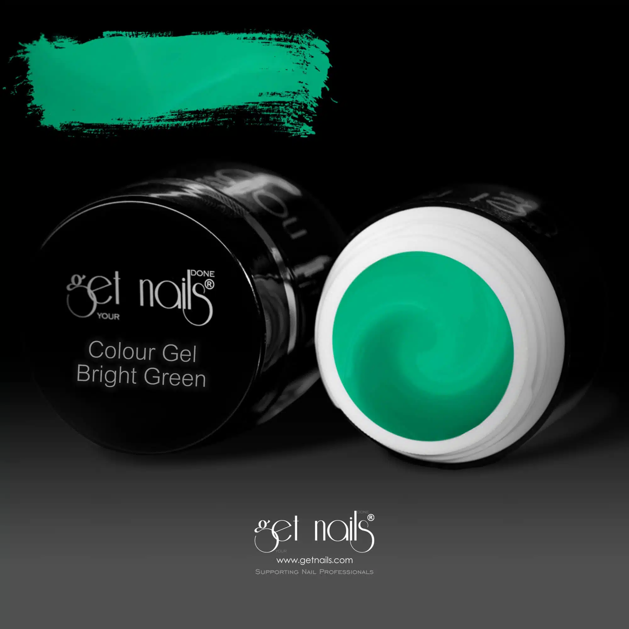 Get Nails Austria - Gel de culoare Verde strălucitor 5g