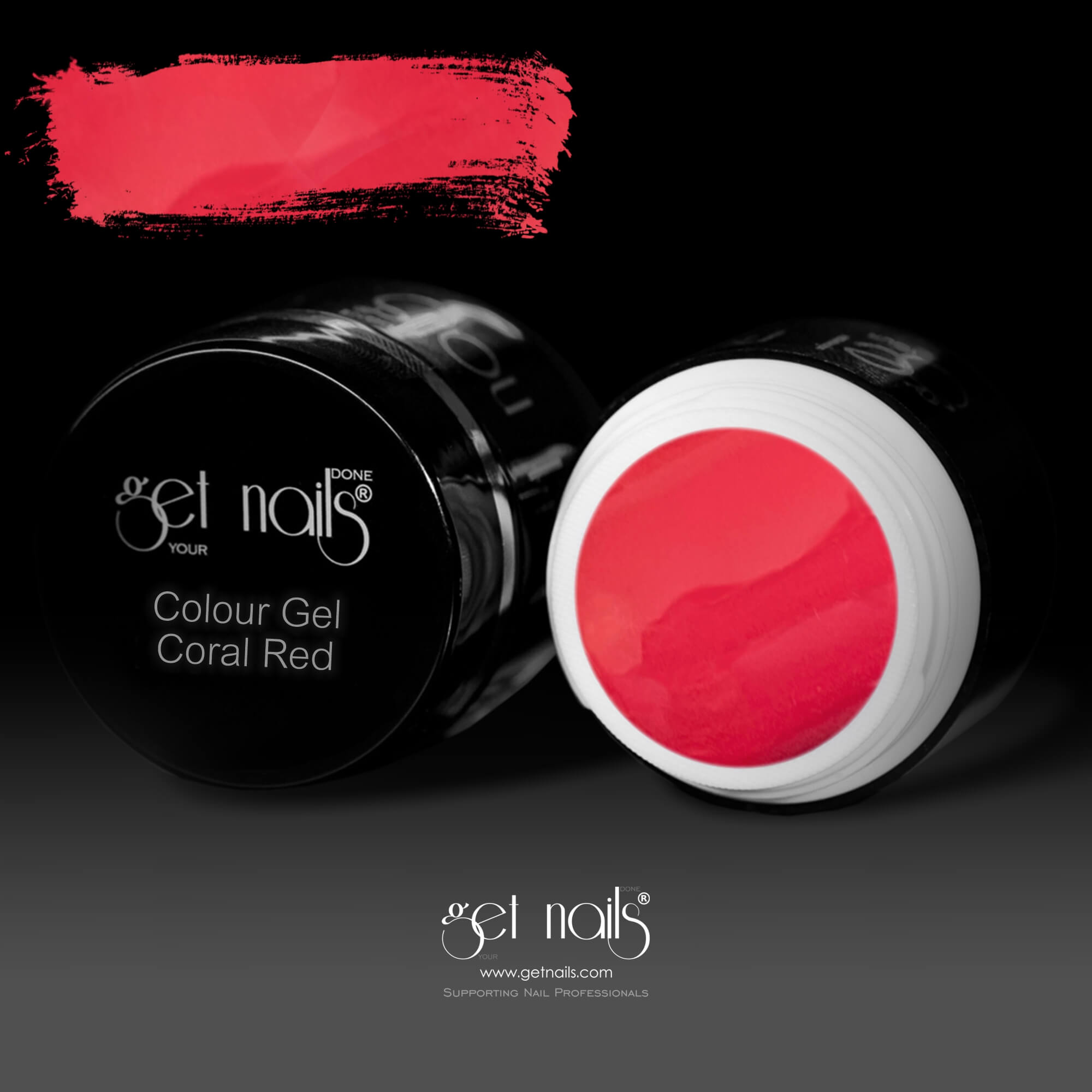 Get Nails Austria - Gel colorato Coral Red 5g