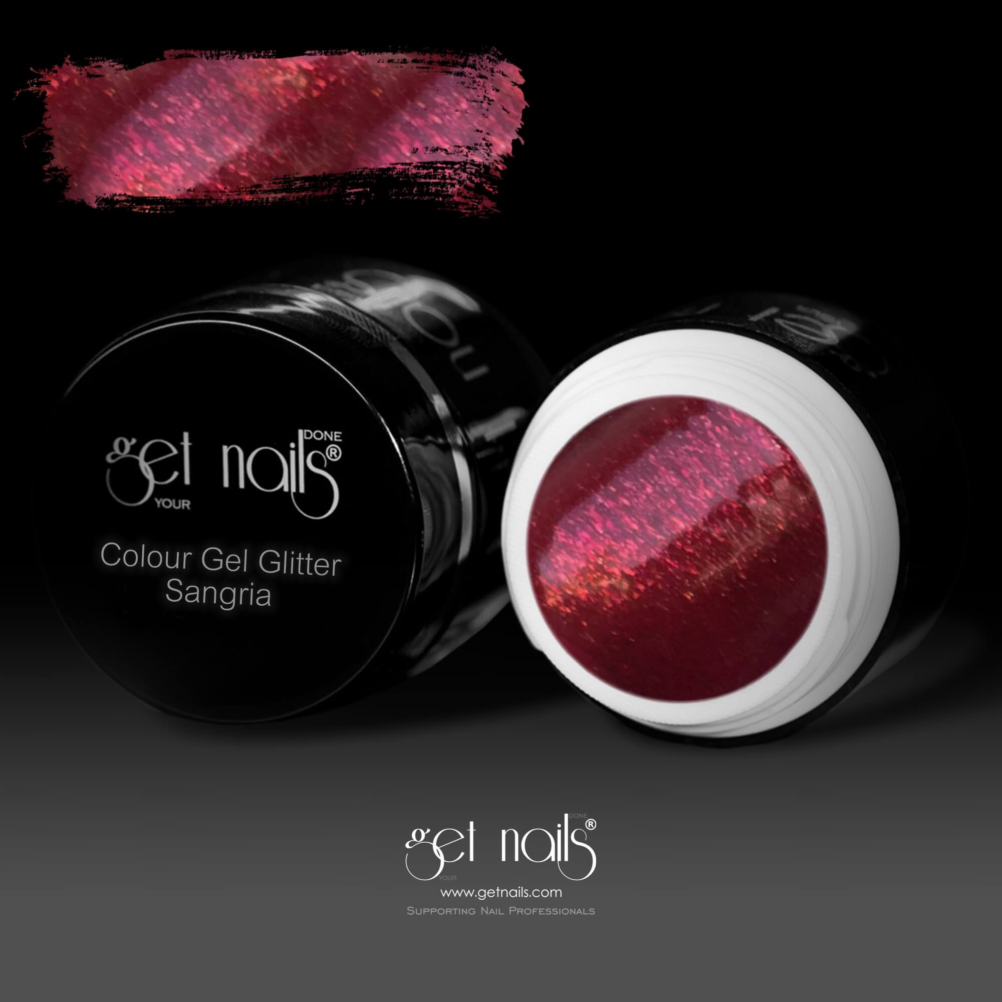 Get Nails Austria - Colour Gel Glitter Sangria 5g