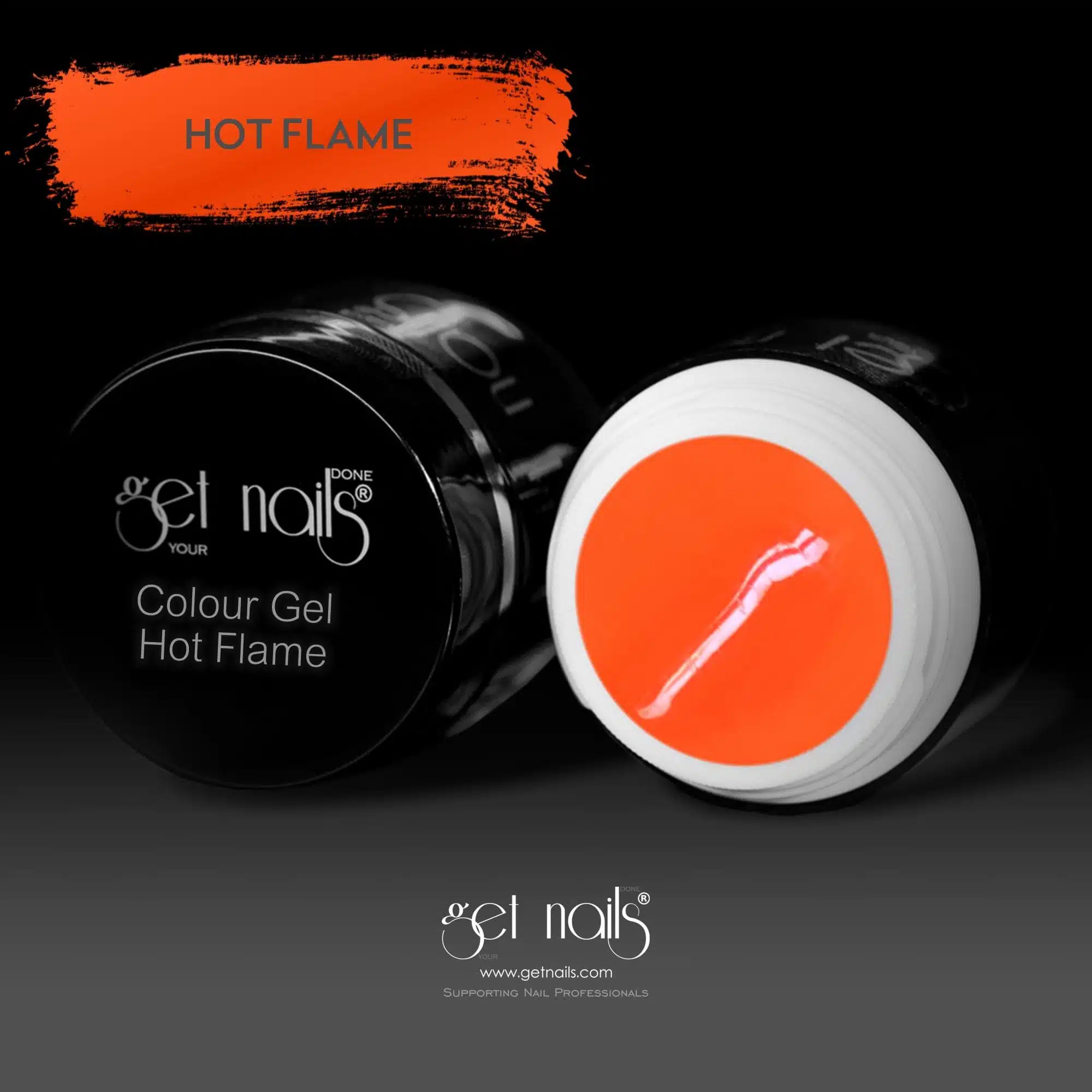 Get Nails Austria - Цветной гель Hot Flame 5g