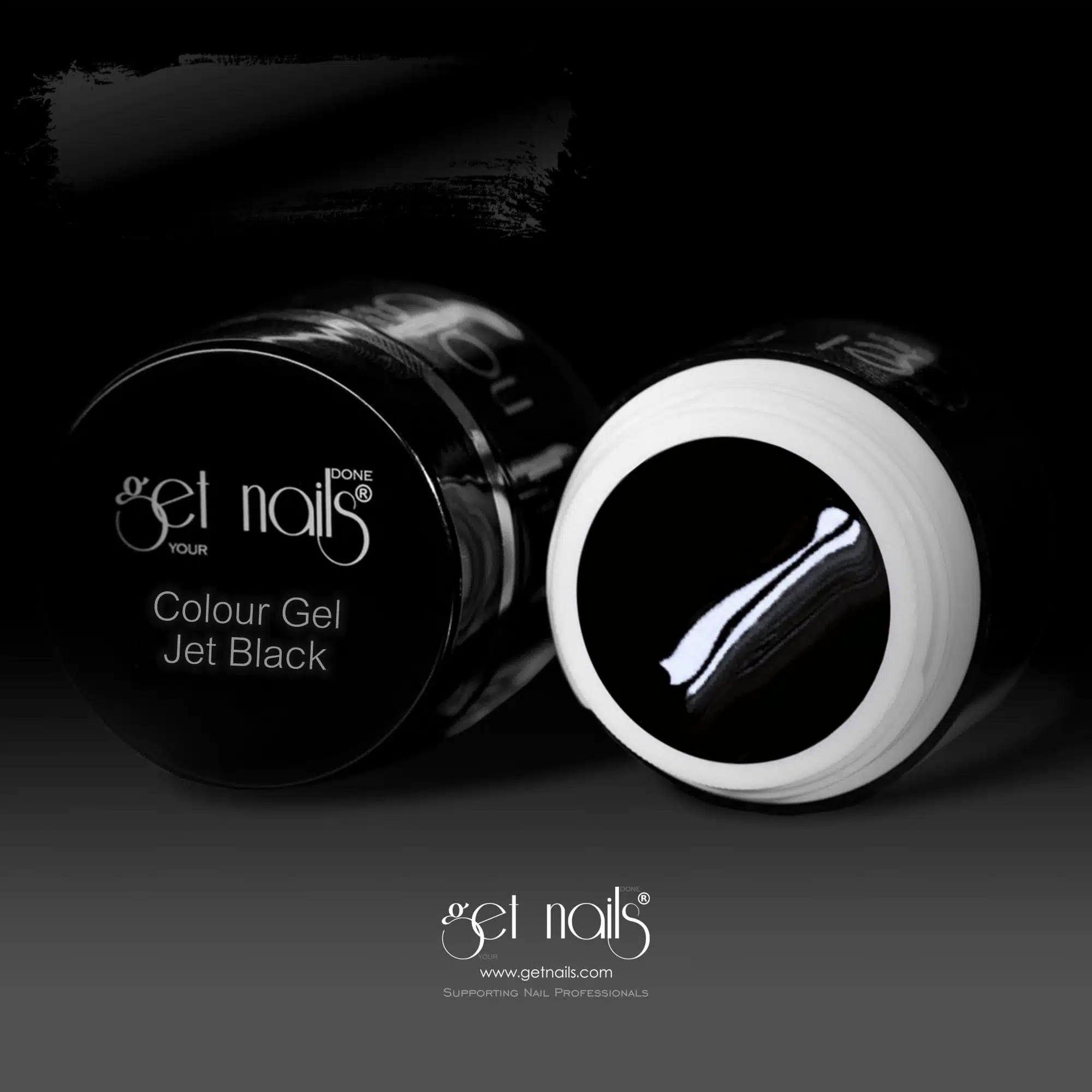 Get Nails Austria - Gel Color Jet Black 5g
