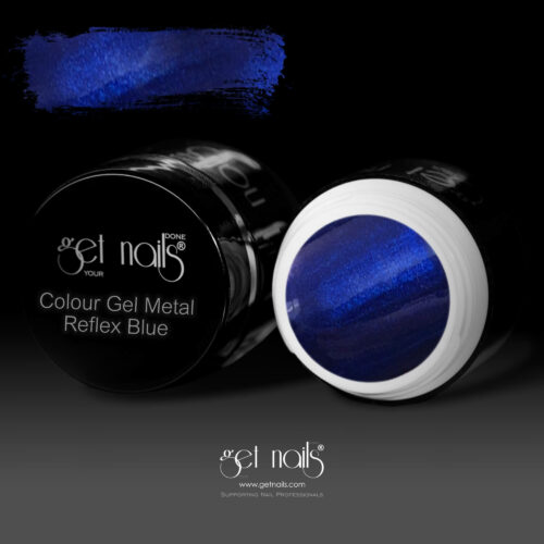 Get Nails Austria - Цветной гель Metal Reflex Blue 5g