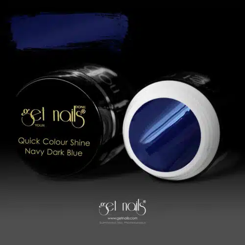 Get Nails Austria - Цветной гель Quick Color Shine темно-синий 5г