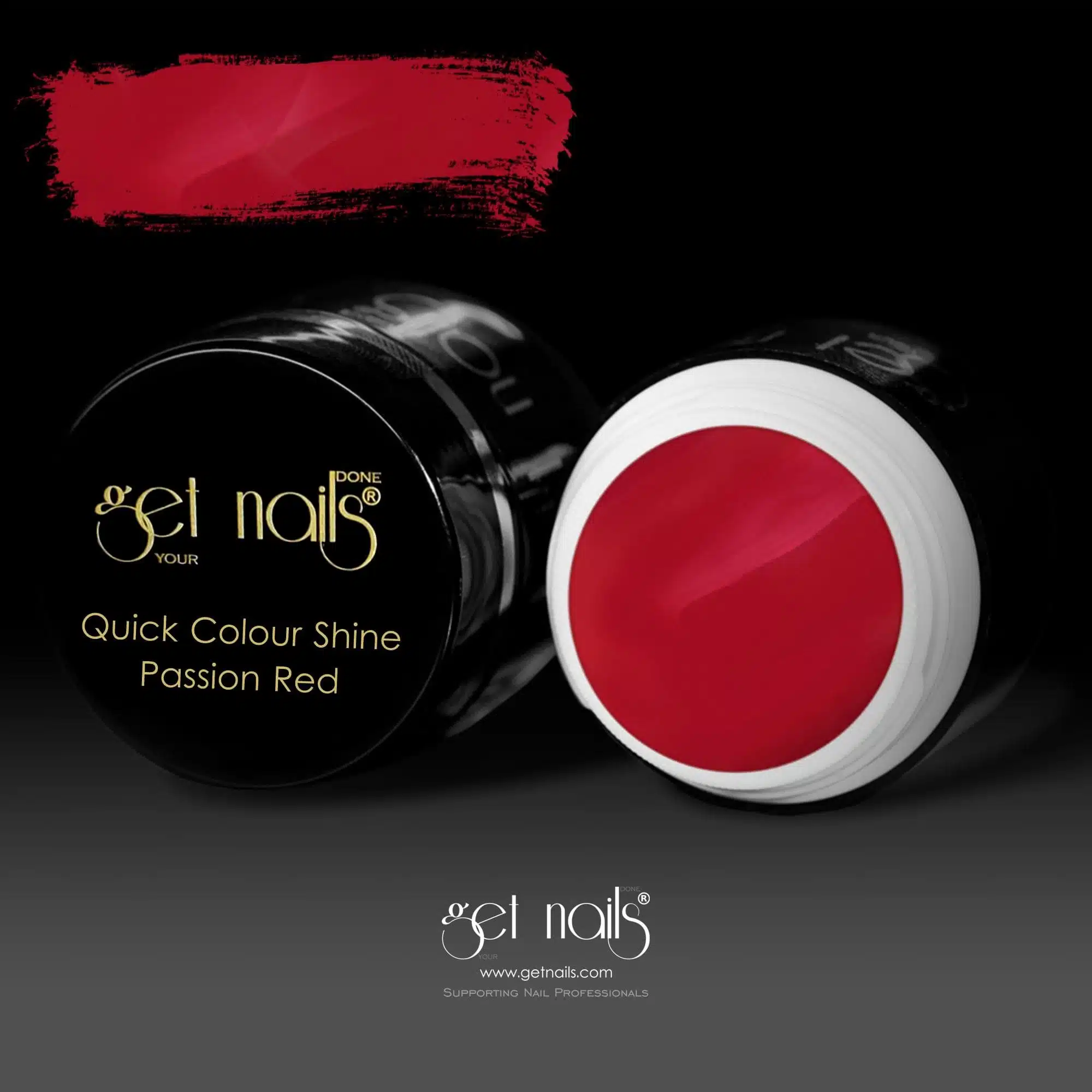 Get Nails Austria - Colour Gel Quick Colour Shine Passion Red 5g