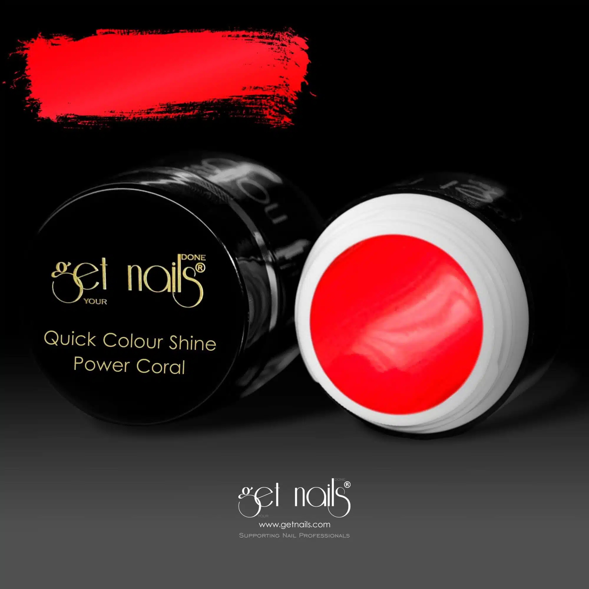 Get Nails Austria - Colour Gel Quick Colour Shine Power Coral 5g
