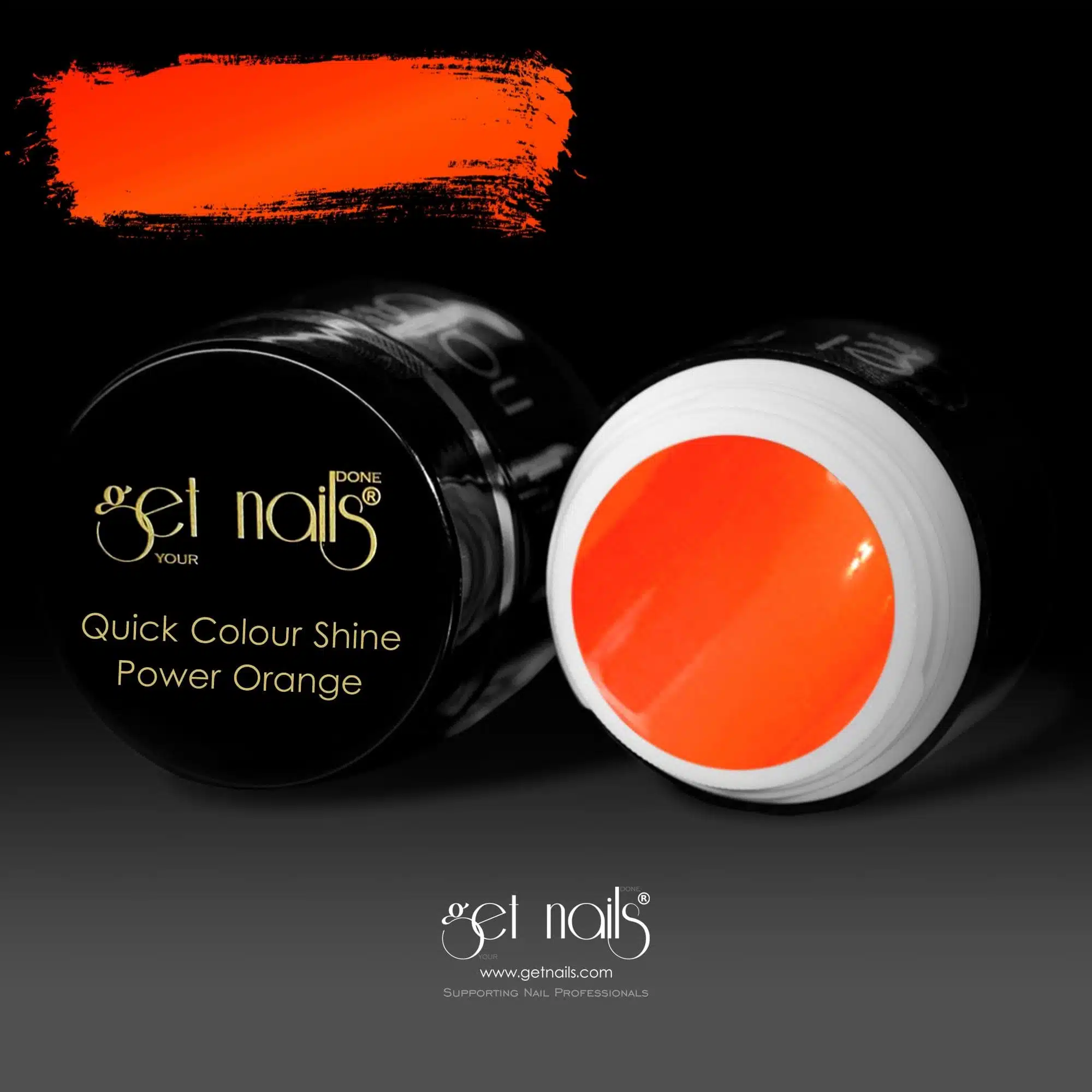 Get Nails Austria - Color Gel Quick Color Shine Power Orange 5g