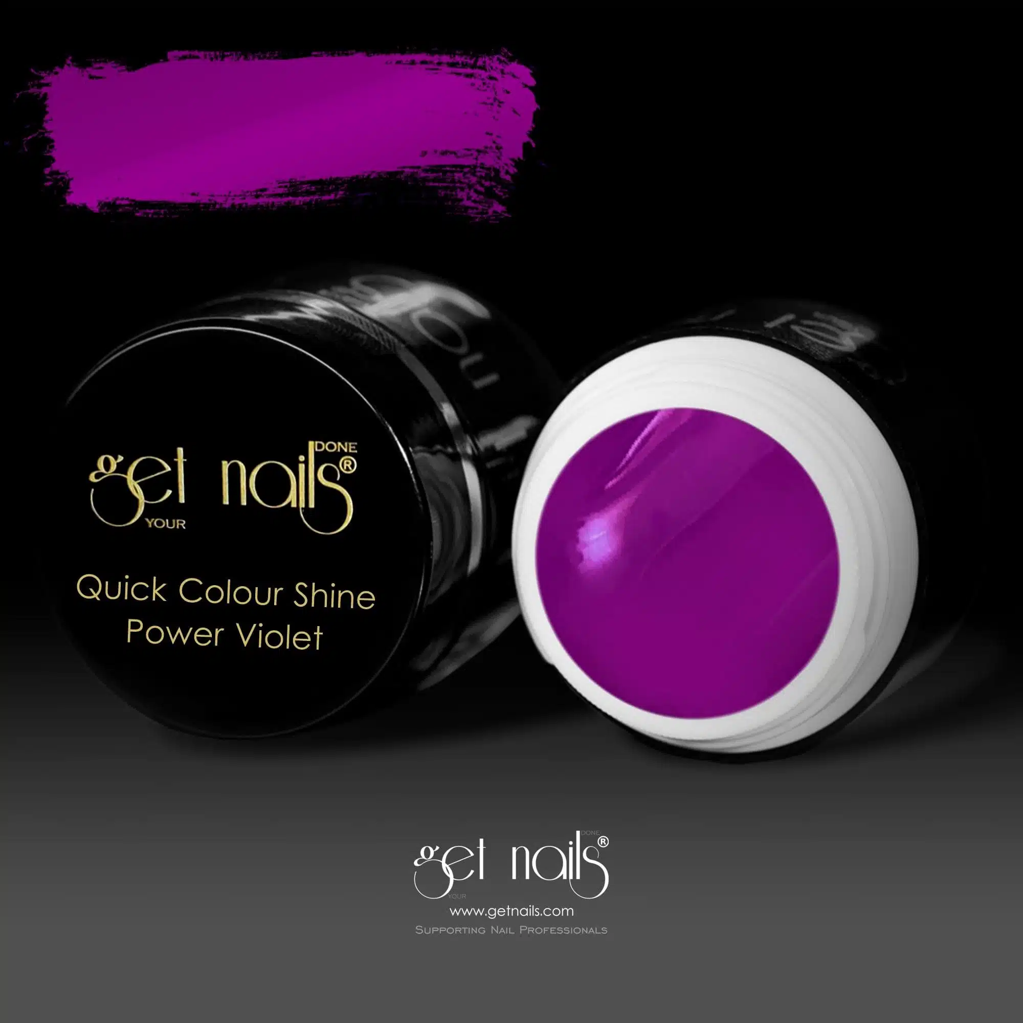 Get Nails Austria - Цветной гель Quick Color Shine Power Violet 5g