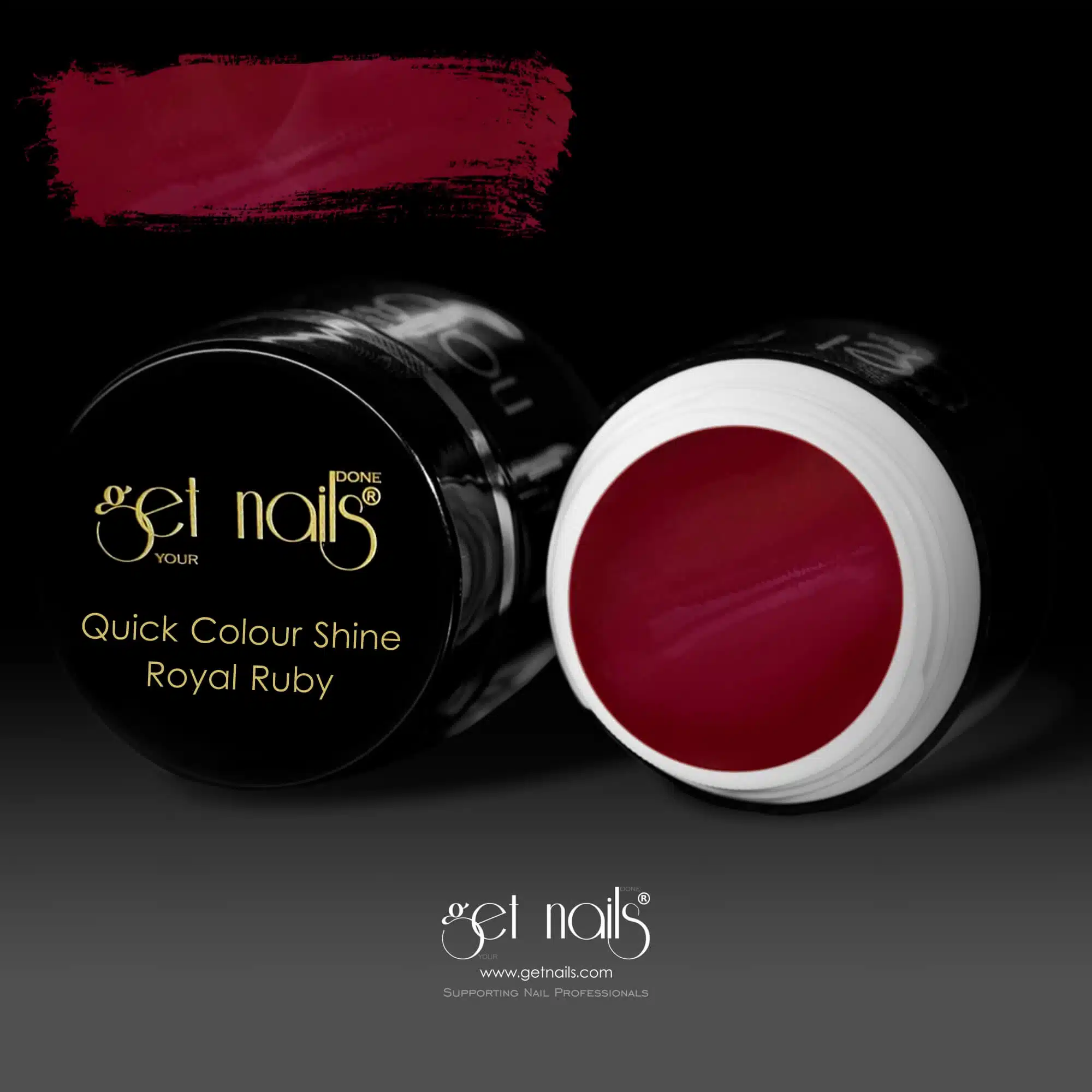 Get Nails Austria - Цветной гель Quick Color Shine Royal Ruby 5g
