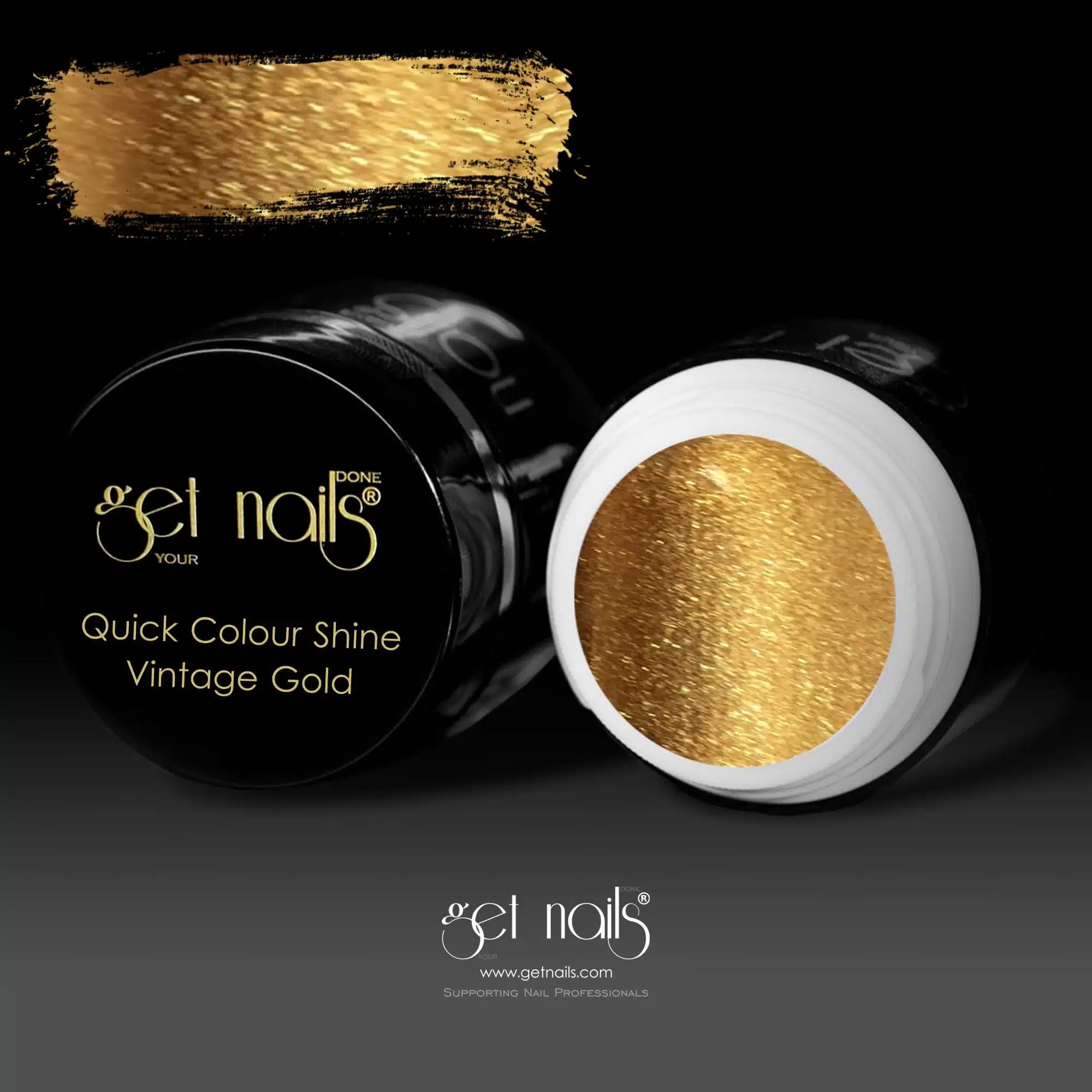 Get Nails Austria - Colour Gel Quick Colour Shine Vintage Gold 5g