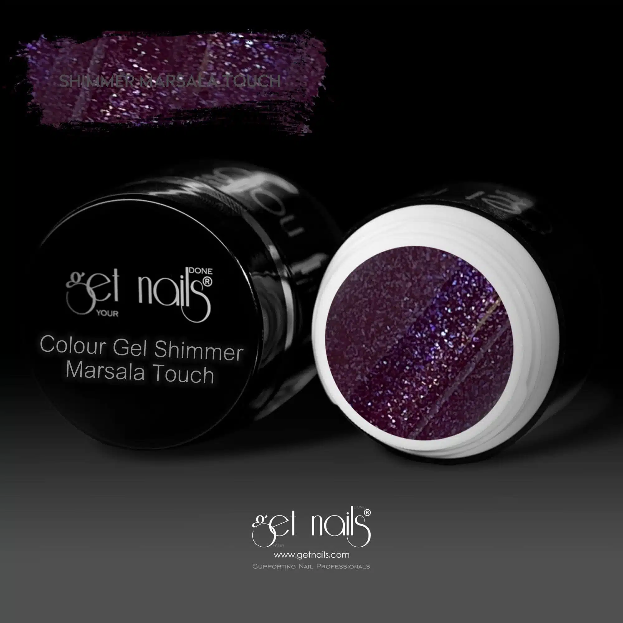 Get Nails Austria - Colour Gel Shimmer Marsala Touch 5g