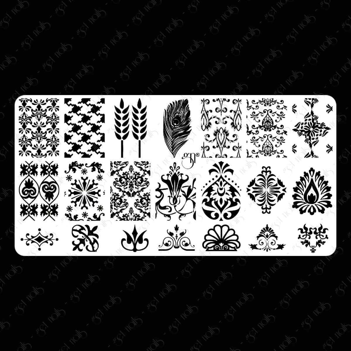 Get Nails Austria - Stamping Schablone Design 10