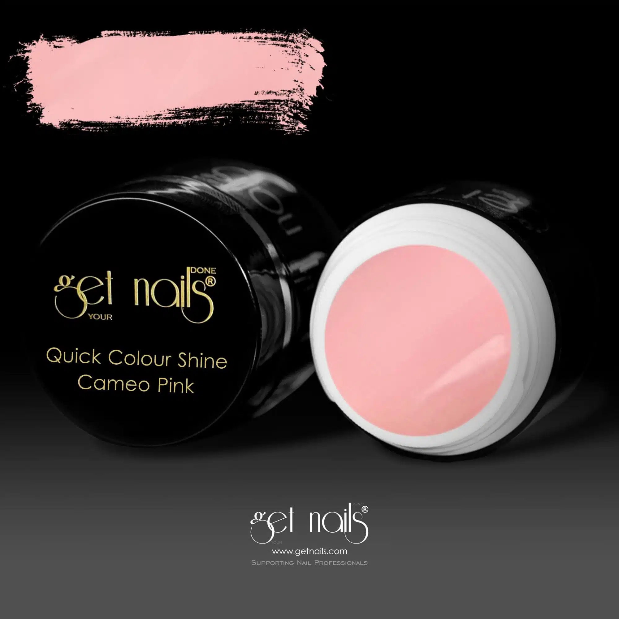 Get Nails Austria - Цветной гель Quick Color Shine Cameo Pink 5g