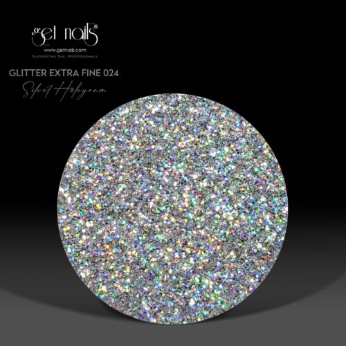 Get Nails Austria - Hologramă cu sclipici 024 argint