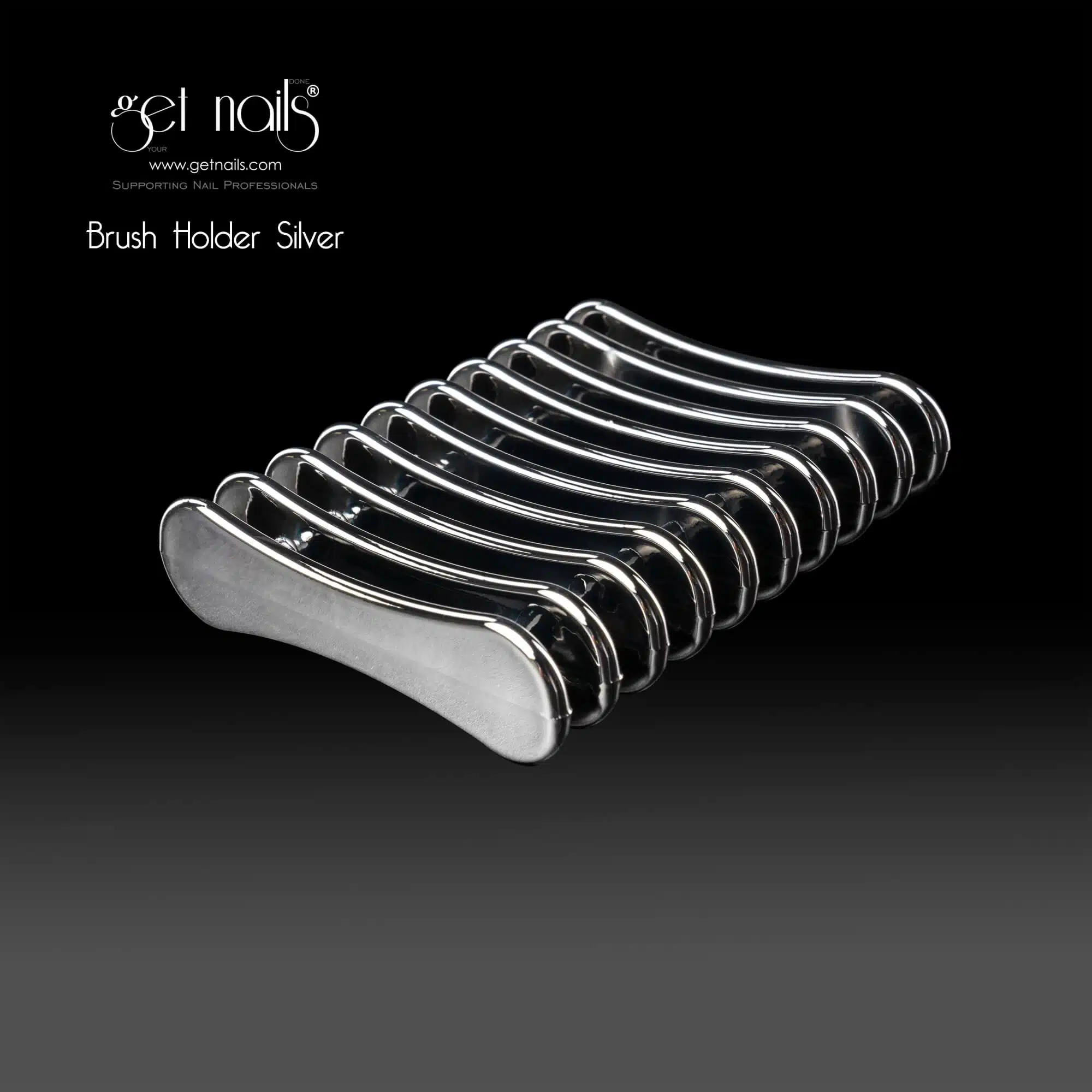 Get Nails Austria - Brush Holder Silver