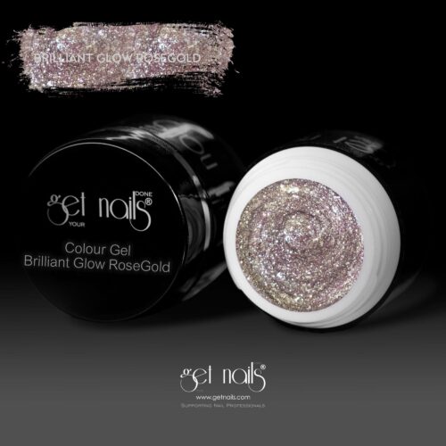 Colour Gel Brilliant Glow Rose Gold 5g