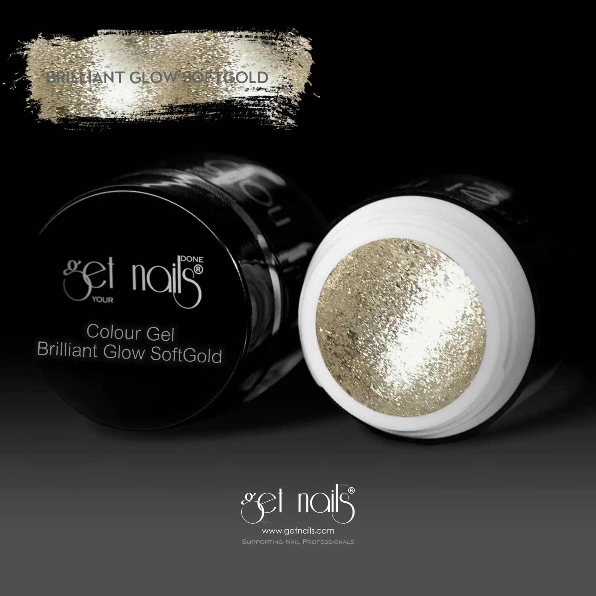 Get Nails Austria - Színes gél Brilliant Glow Soft Gold 5g