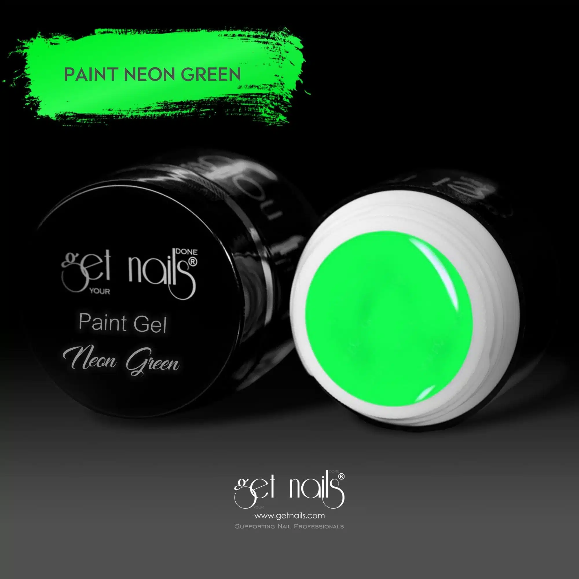 Get Nails Austria - Gel de vopsea Neon Green 5g