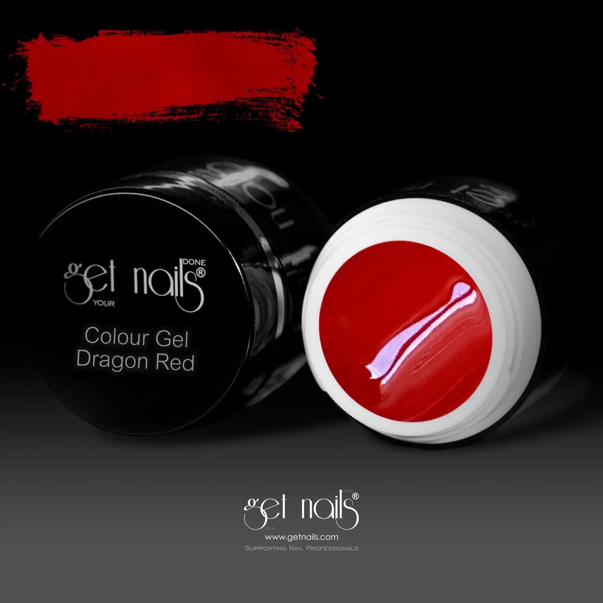 Get Nails Austria - Цветной гель Dragon Red 5g