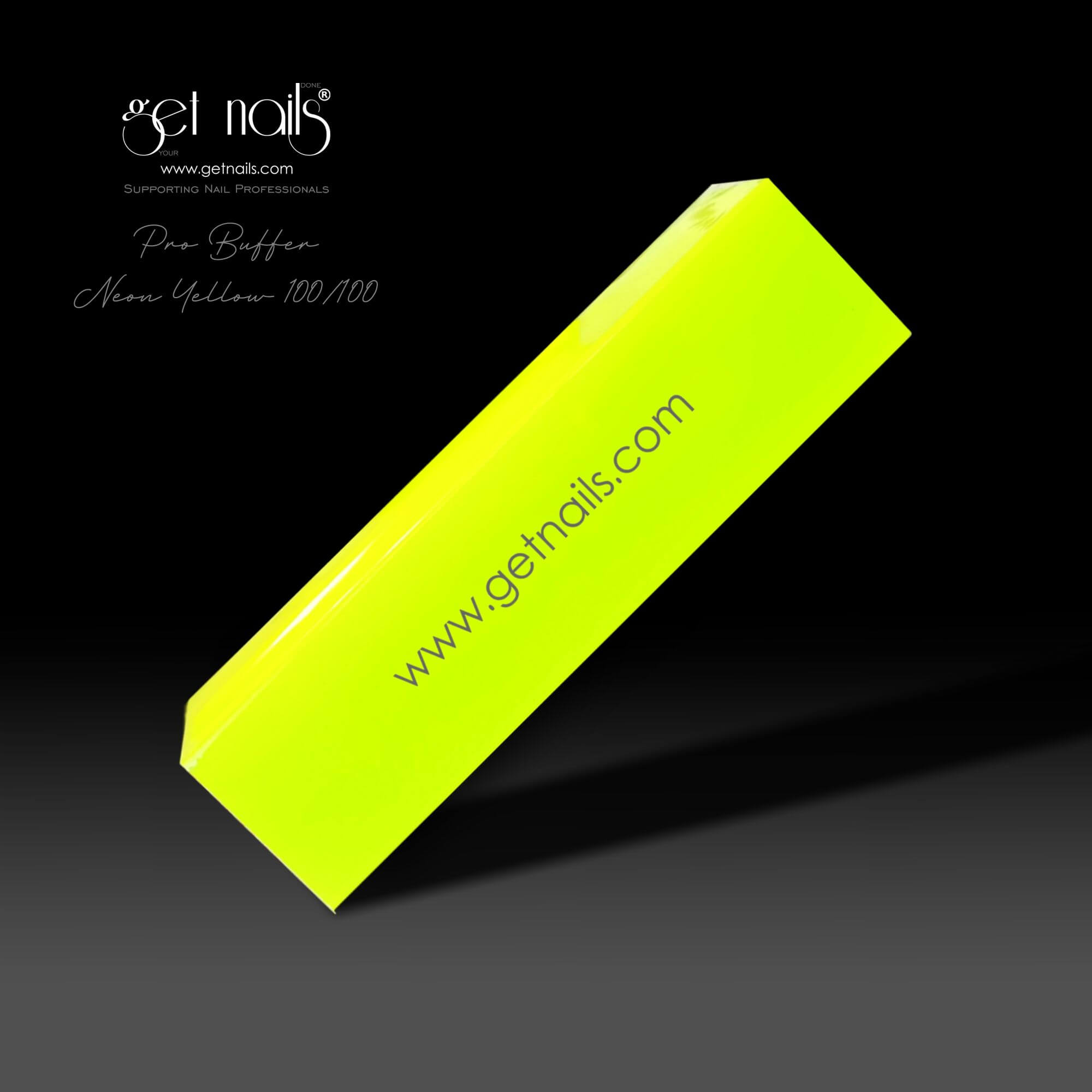 Get Nails Austria - Pro Buffer Neon Yellow 100/100