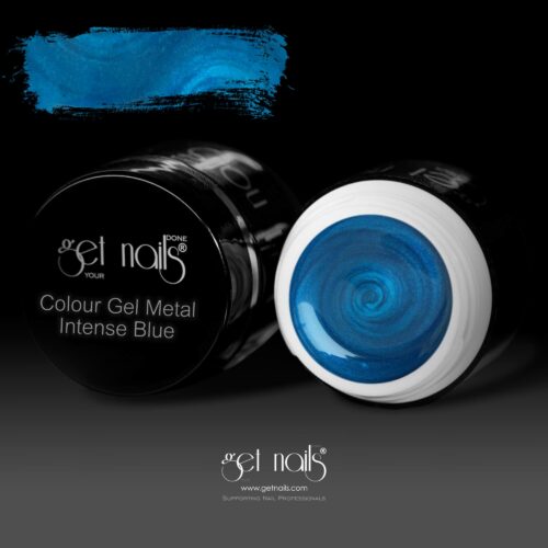 Get Nails Austria - Gel colorato Metal Intense Blue 5g