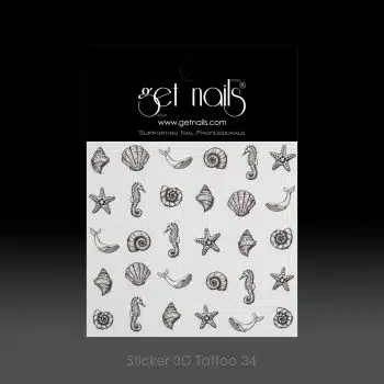 Get Nails Austria - Наклейка 3D татуировки 34