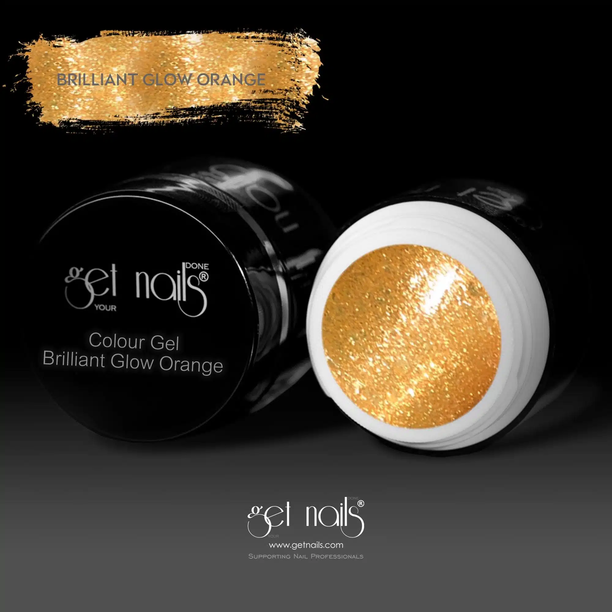 Get Nails Austria - Цветной гель Brilliant Glow Orange 5g
