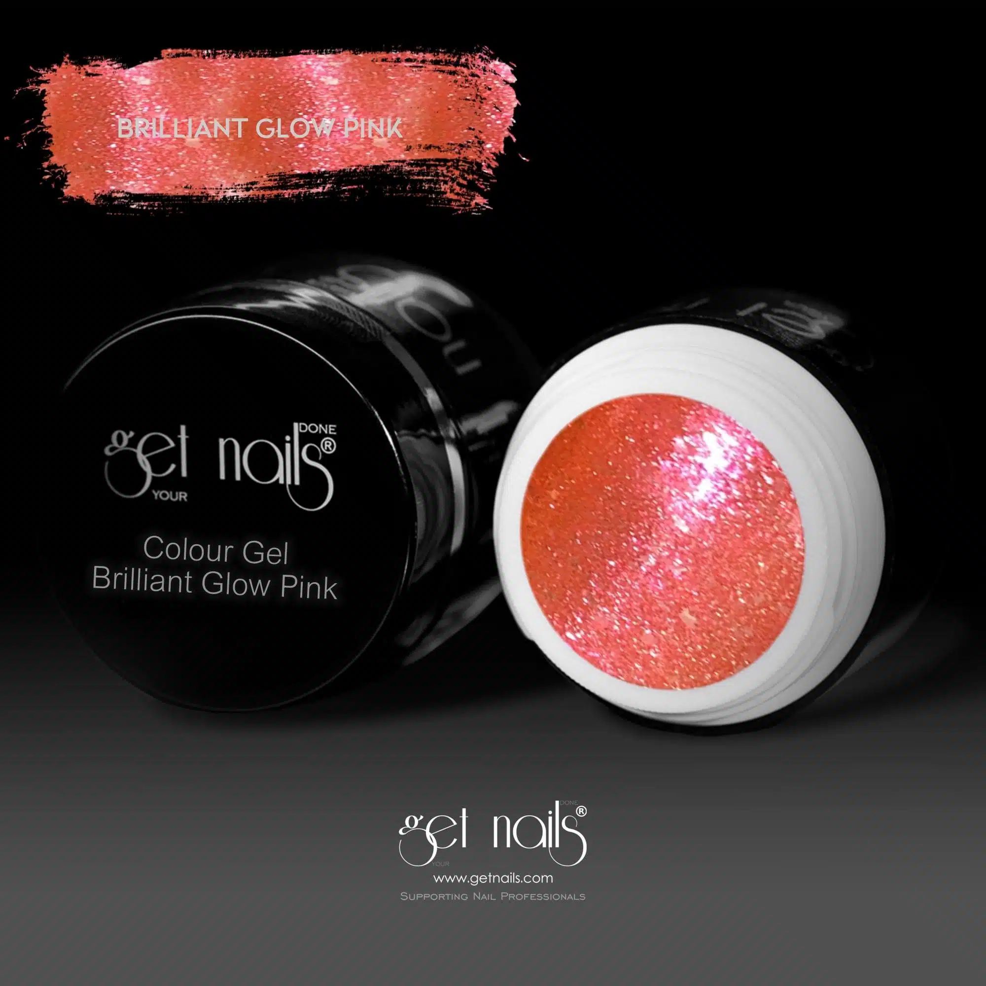 Get Nails Austria - Цветной гель Brilliant Glow Pink 5g