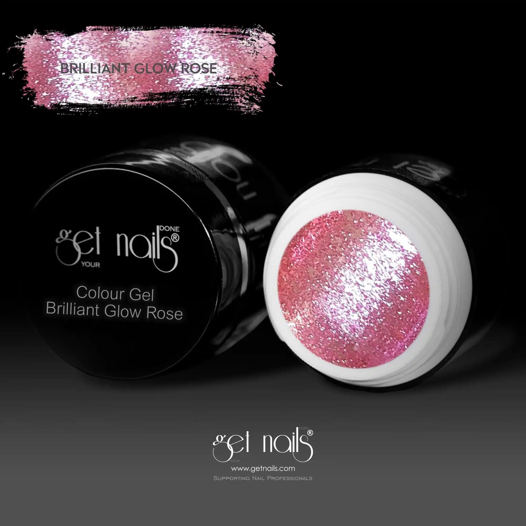 Get Nails Austria - Цветной гель Brilliant Glow Rose 5g