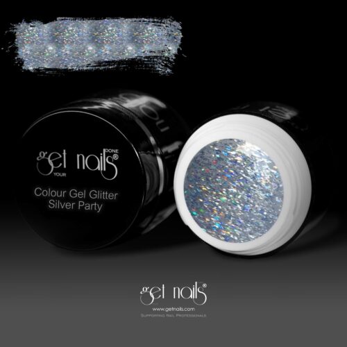 Get Nails Austria - Colour Gel Glitter Silver Party 5g