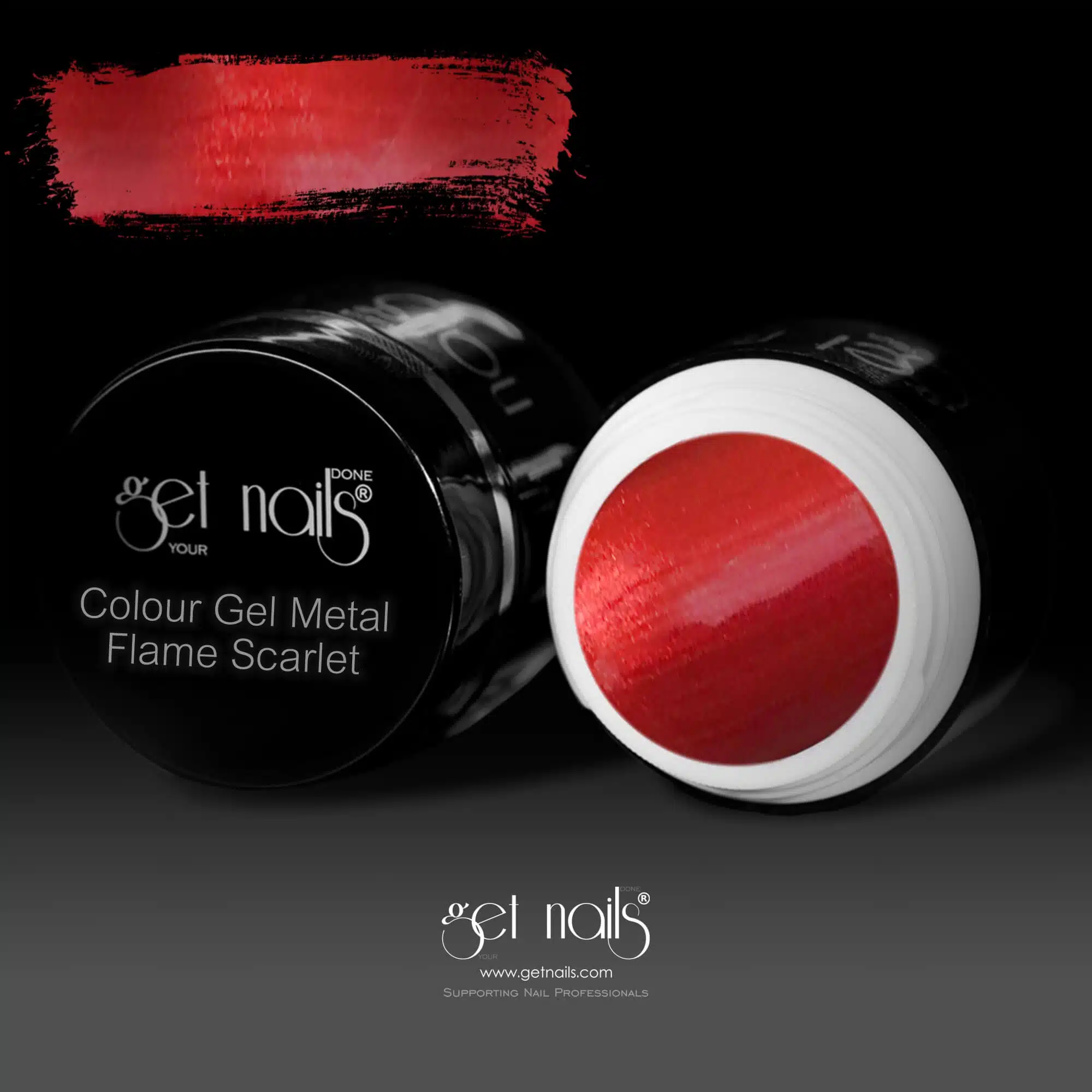 Get Nails Austria - Colour Gel Metal Flame Scarlet 5g