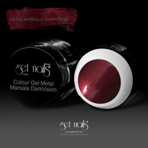 Get Nails Austria - Color Gel Metal Marsala DarkVision 5g