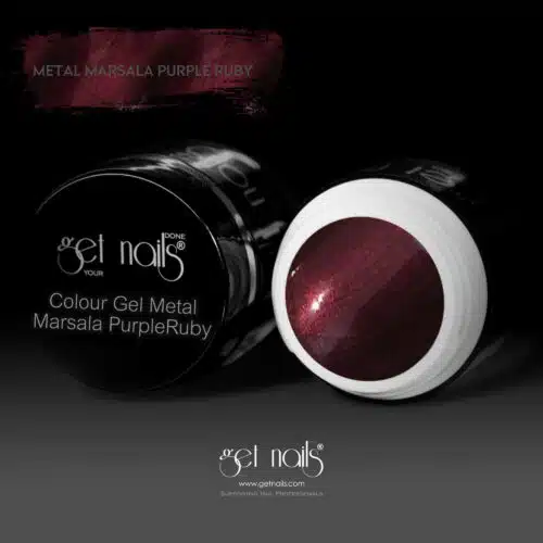 Get Nails Austria - Colour Gel Metal Marsala PurpleRuby 5g