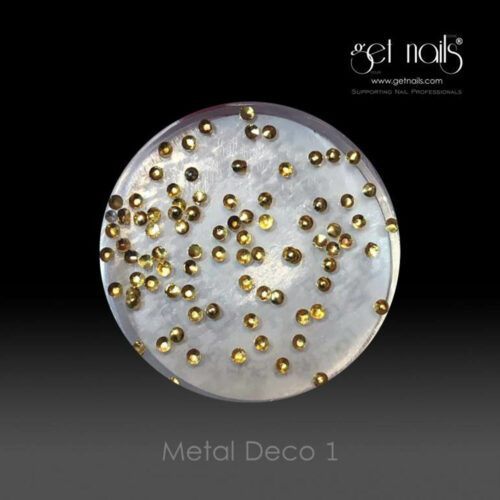 Get Nails Austria - Metal Deco 1 Gold, 100 buc