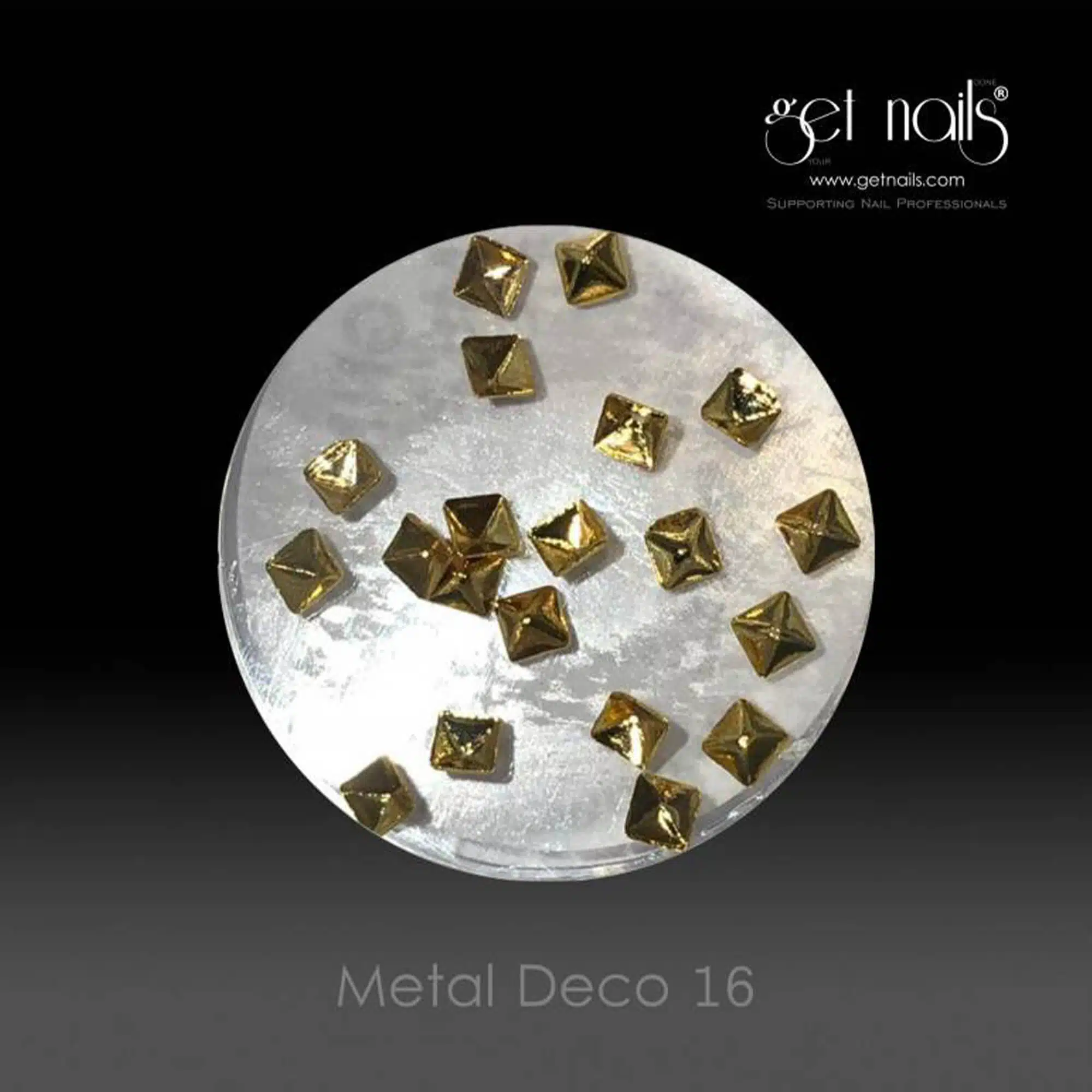 Get Nails Austria - Metal Deco 16 Oro, 20 pz