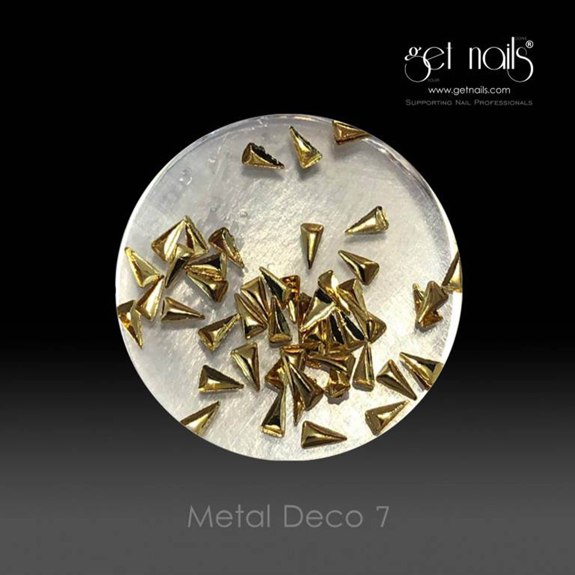 Get Nails Austria - Metal Deco 7 Gold, 50 Stk