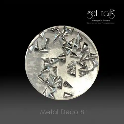 Get Nails Austria - Metal Deco 8 Silver, 50 Stk