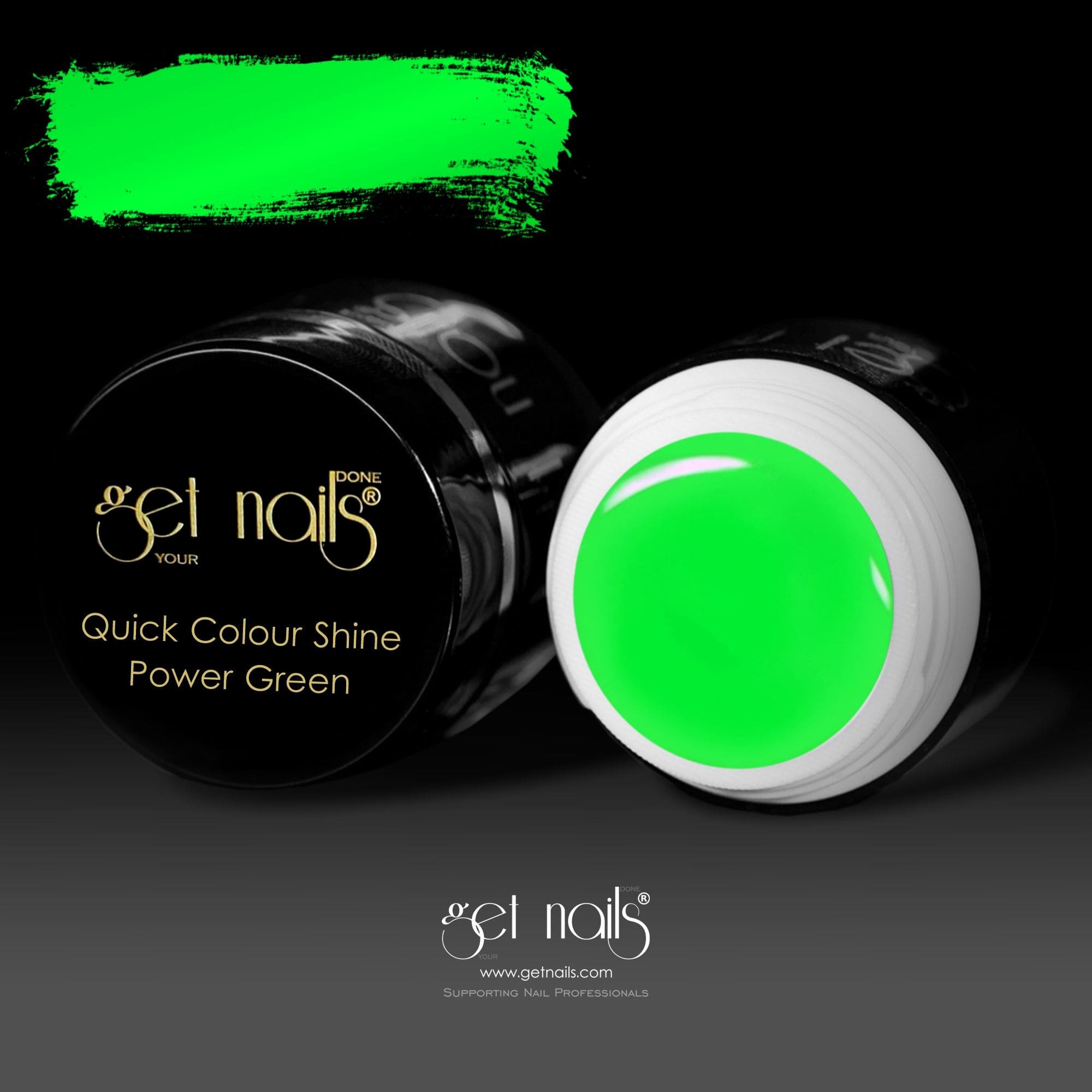Get Nails Austria - Gel Color Quick Color Shine Power Green 5g