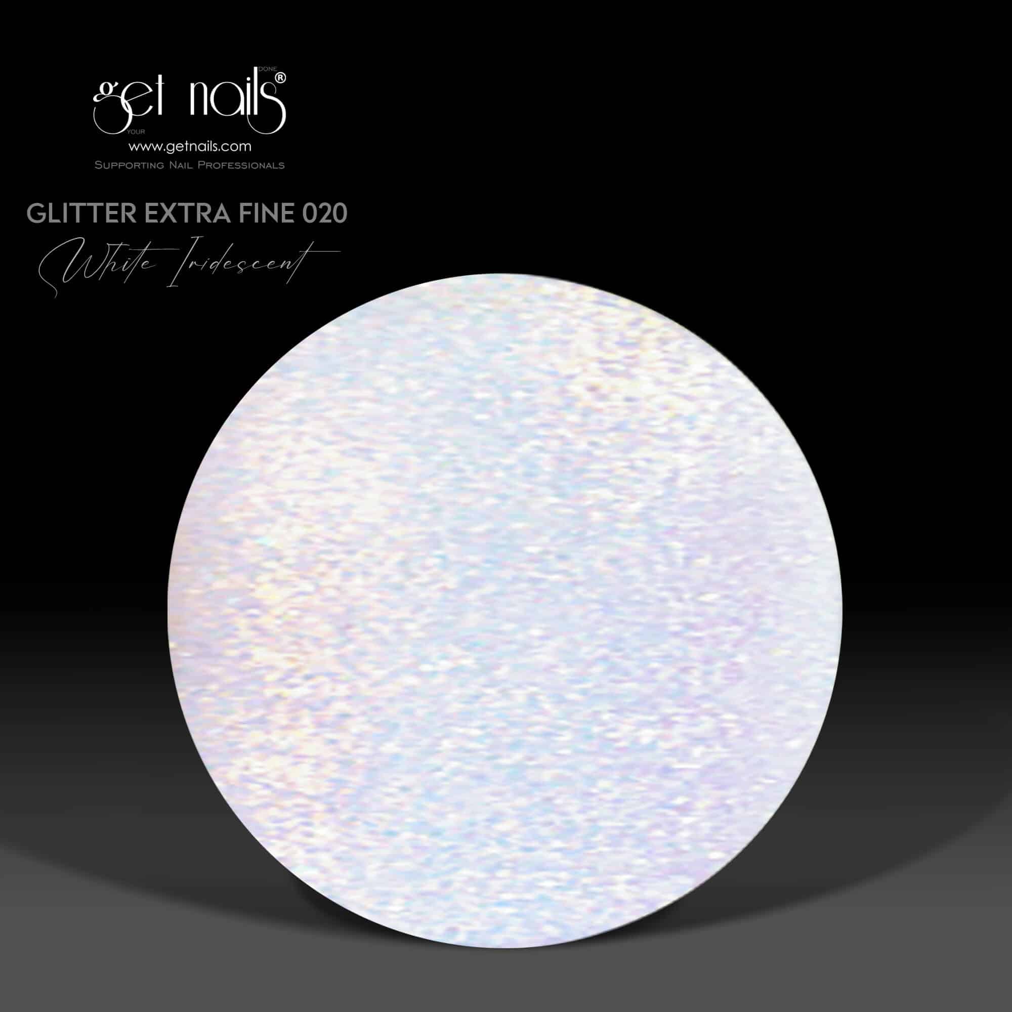 Get Nails Austria - Glitter 020 White Iridescent