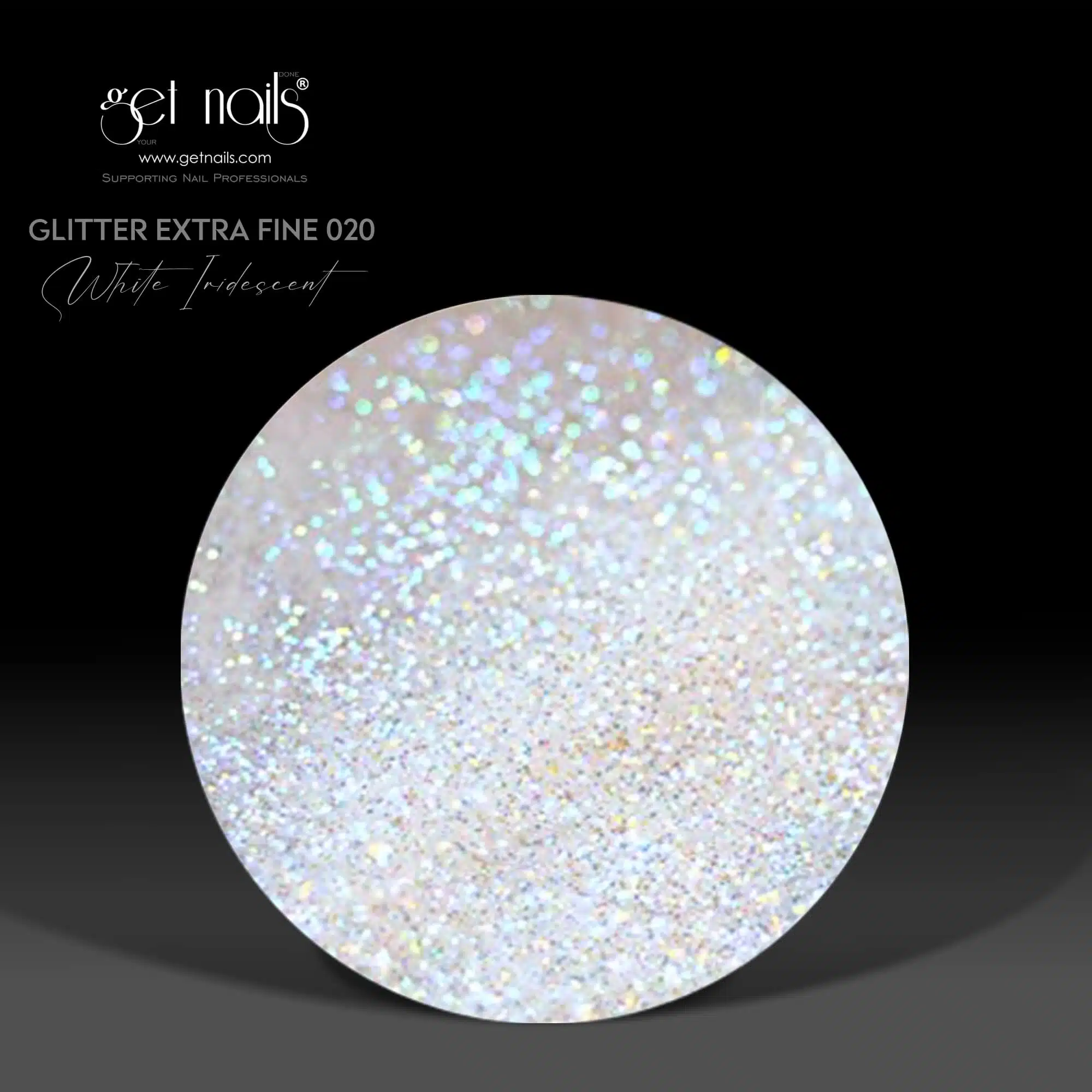 Ottieni Nails Austria - Glitter 020 Bianco Iridescente