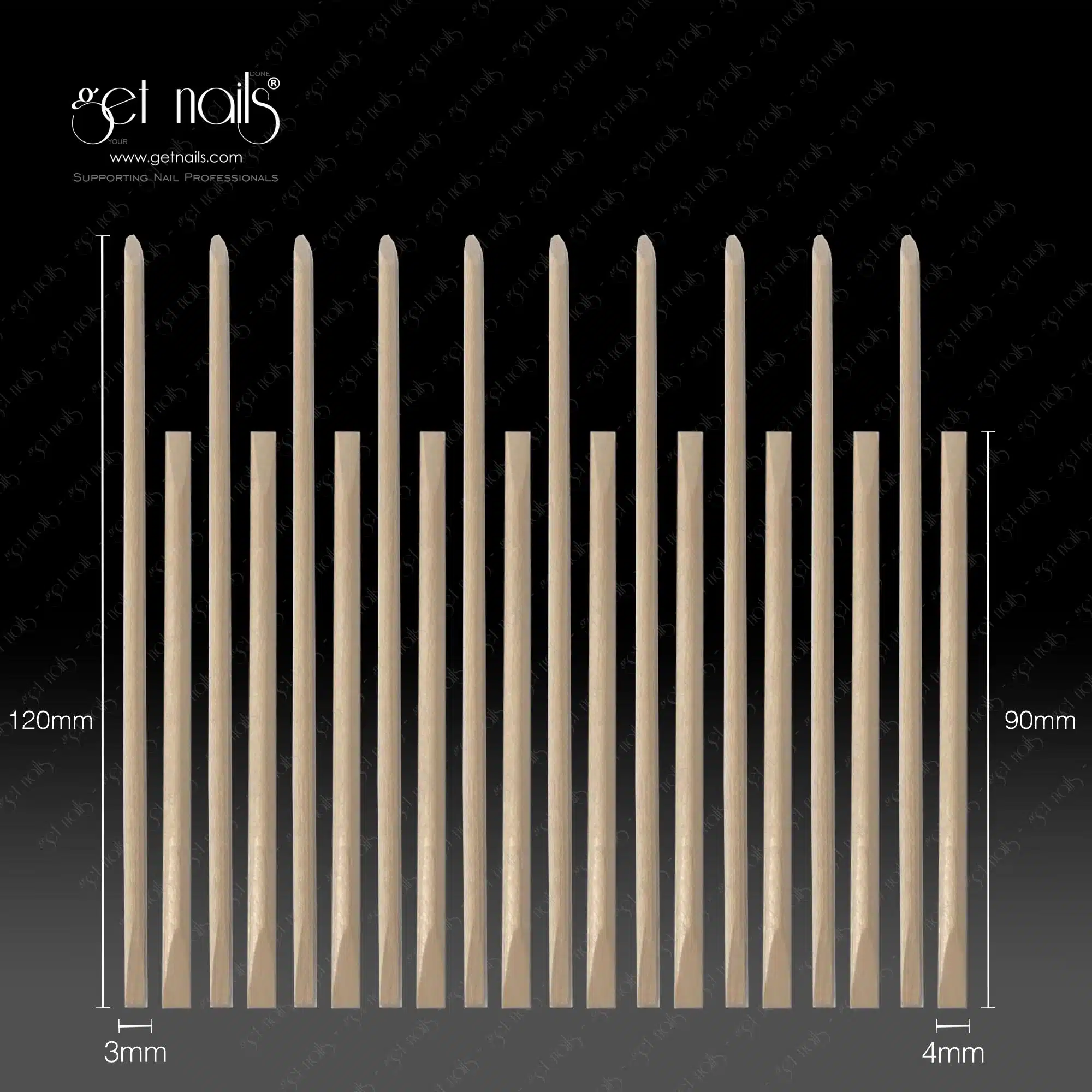 Get Nails Austria - wooden sticks, 20 pcs.