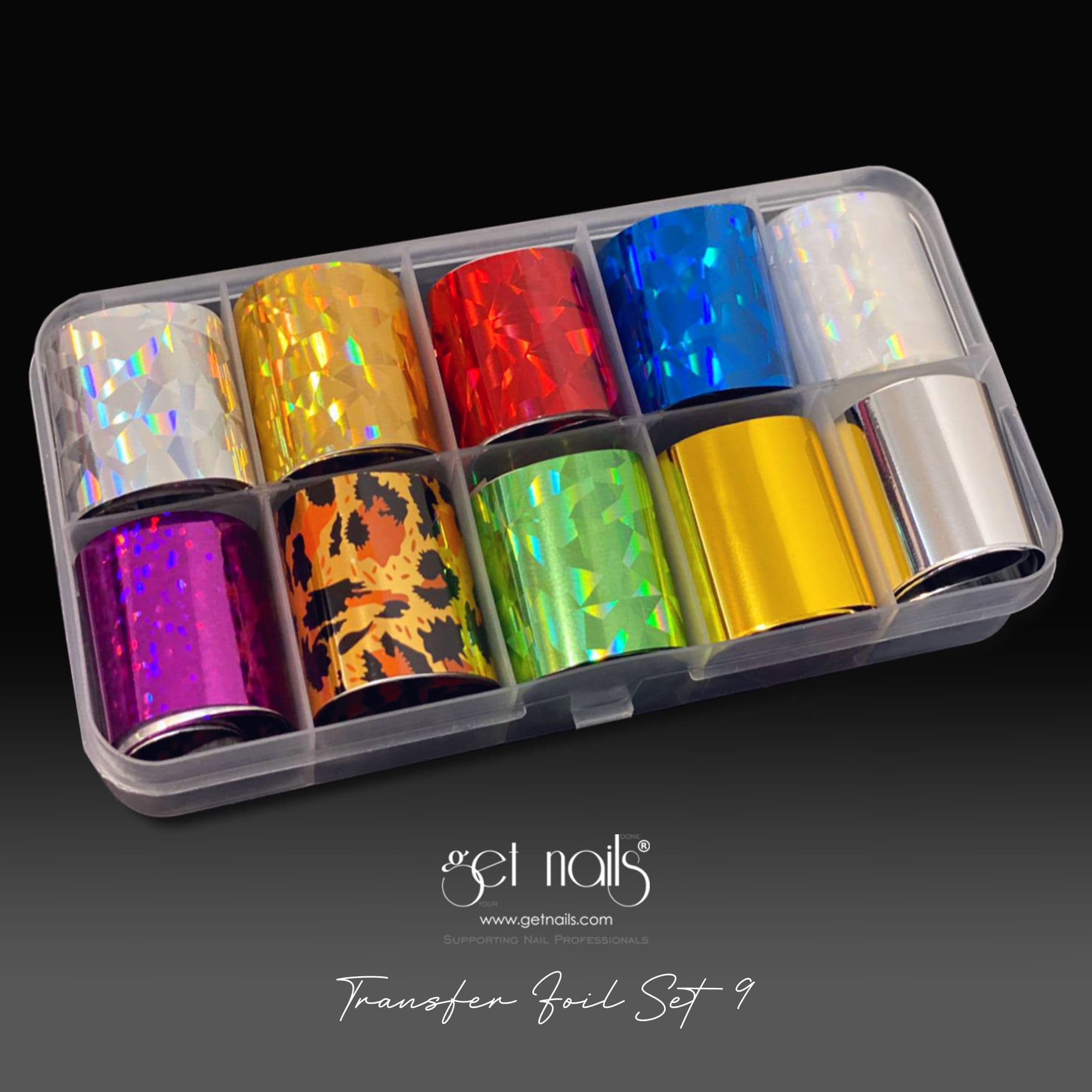 Get Nails Austria - Transfer Foil Set 9 Splitter Mix