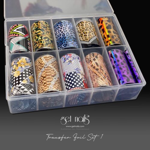 Get Nails Austria - Transferfolienset 1 Multi Pattern