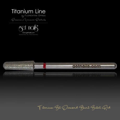 Ottieni Nails Austria - Punta in titanio Diamond Blunt Bullet Red