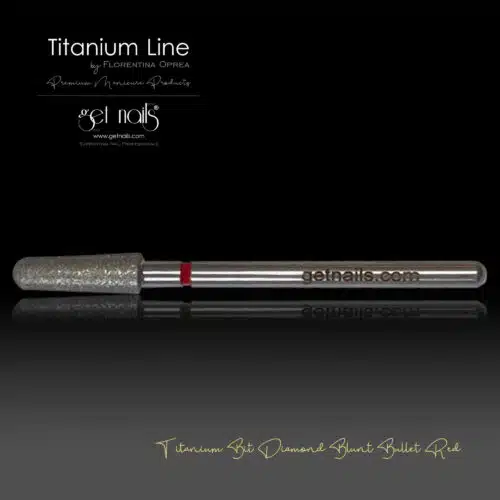 Get Nails Austria - Titanium Bit Diamond Blunt Bullet Red