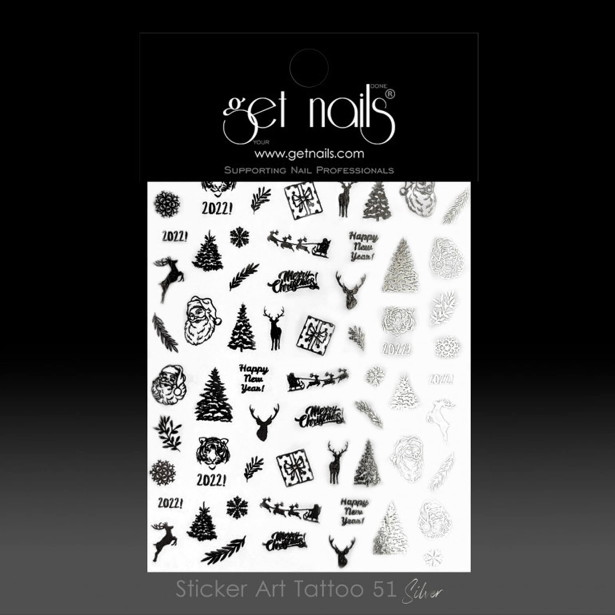 Get Nails Austria - Наклейка Art Tattoo 51