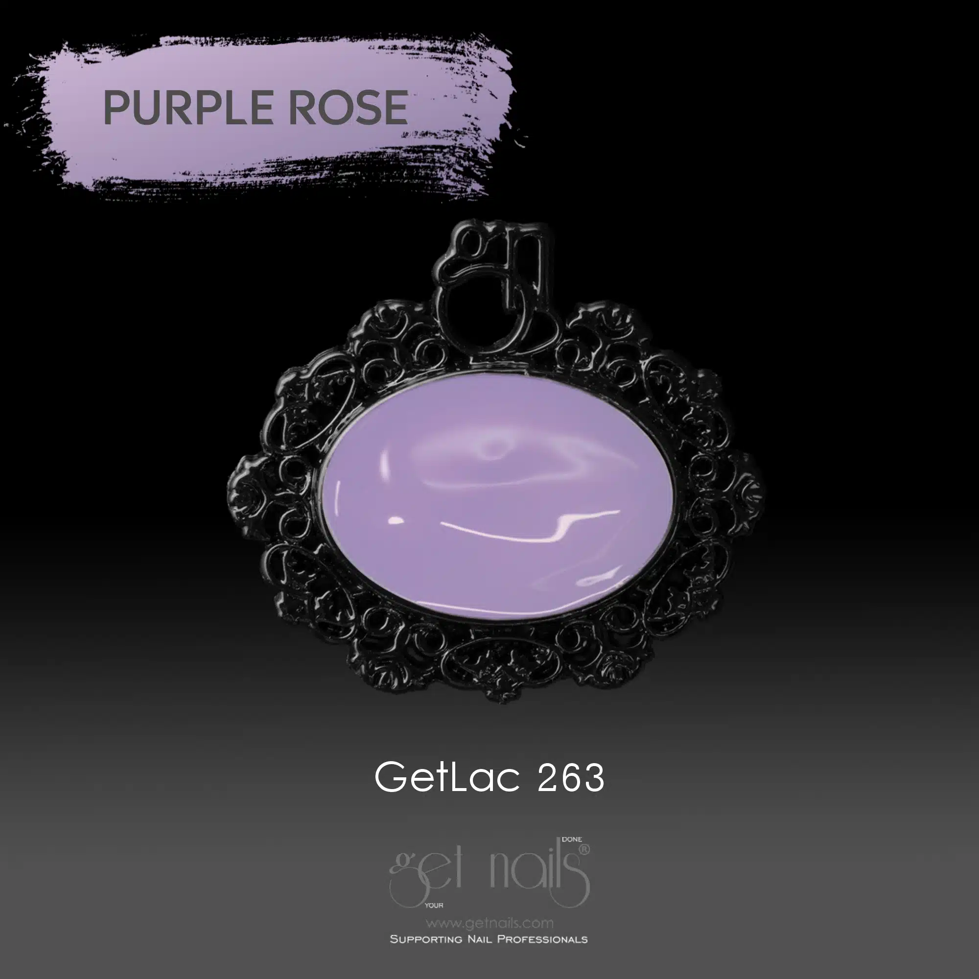 Get Nails Austria - GetLac 263 15 г Пурпурная роза