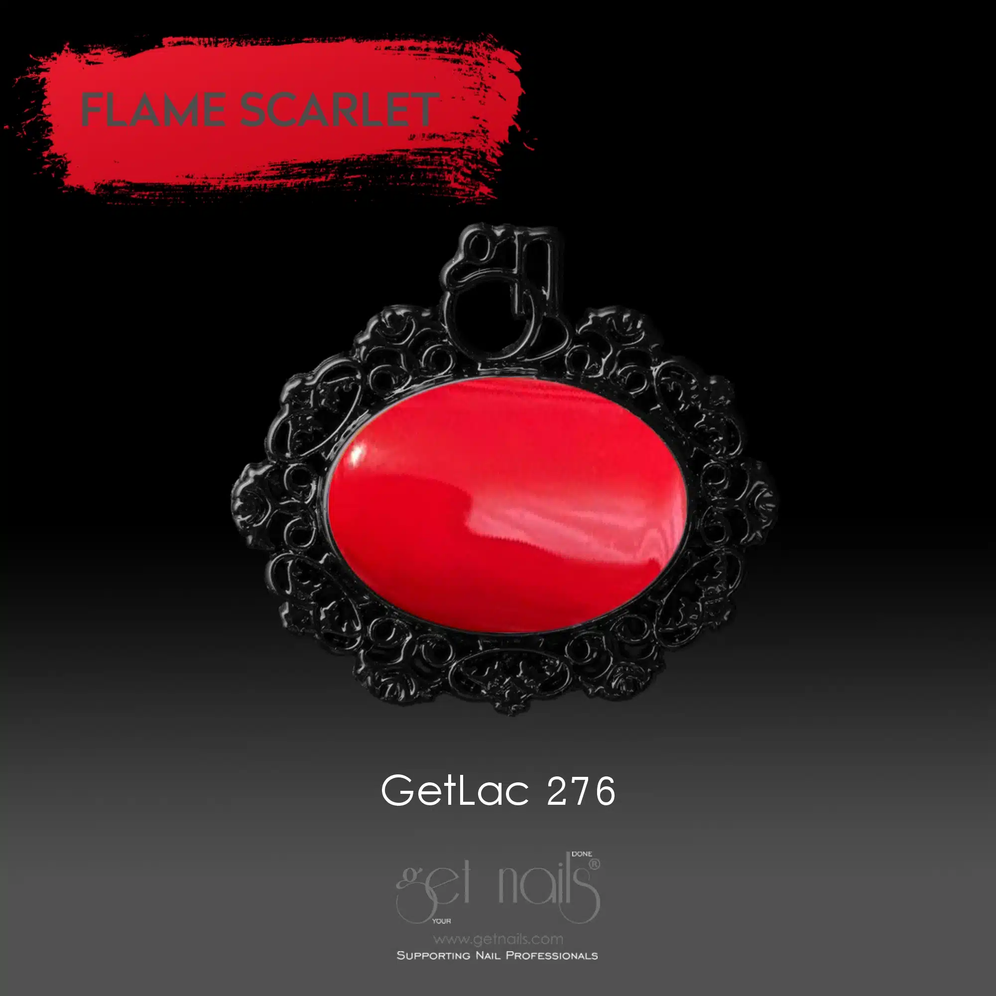 Get Nails Austria - GetLac 276 15 г Flame Scarlet
