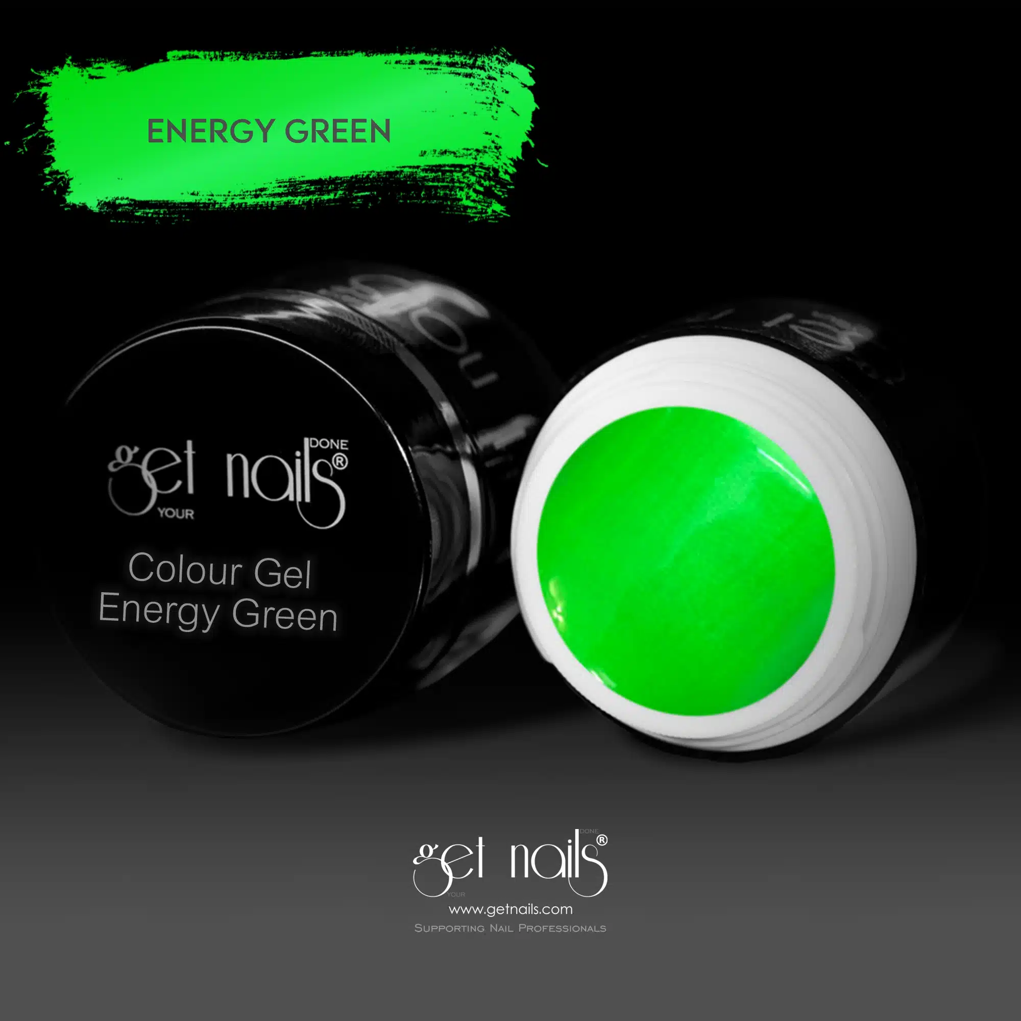 Get Nails Austria - Цветной гель Energy Green 5g