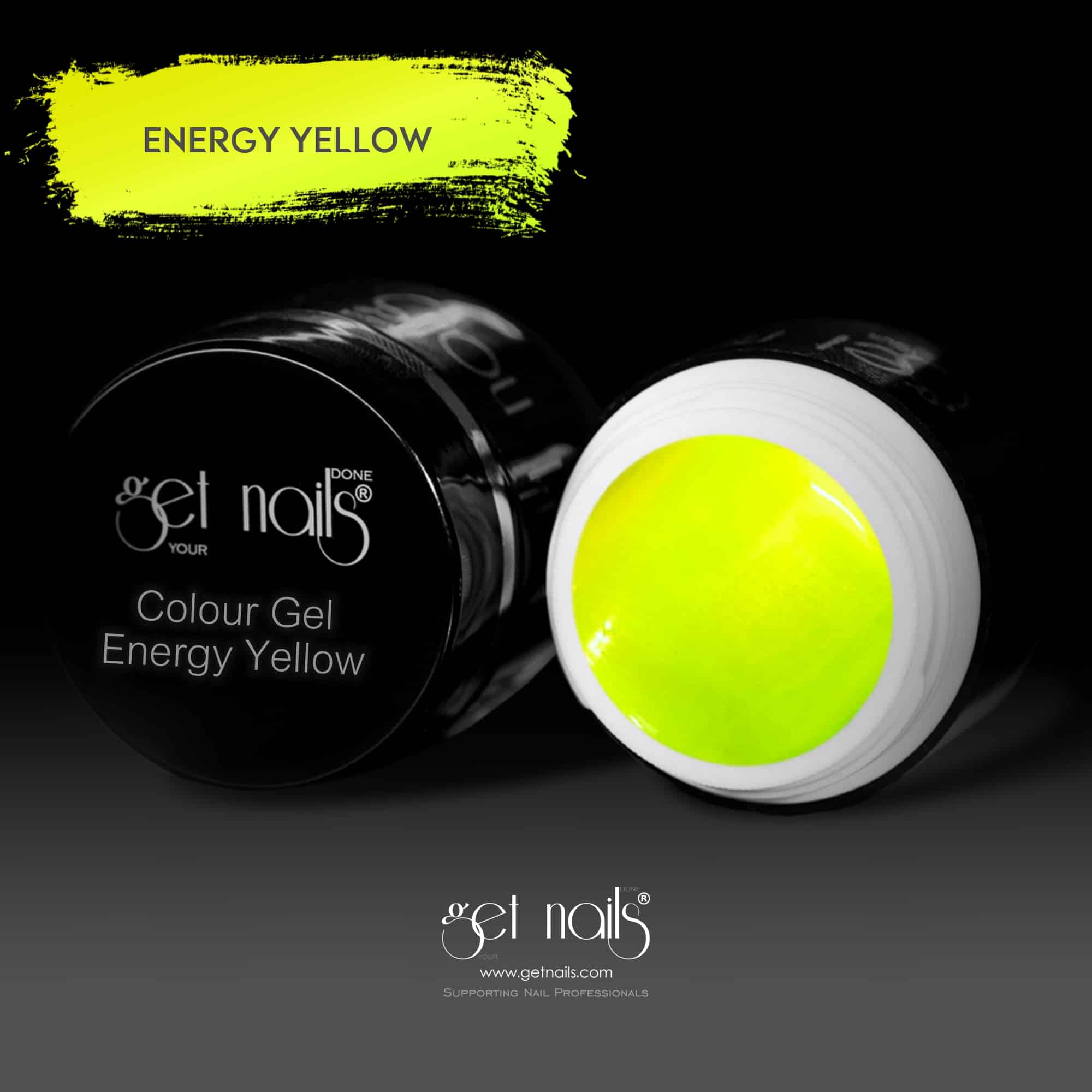 Get Nails Austria - Цветной гель Energy Yellow 5g