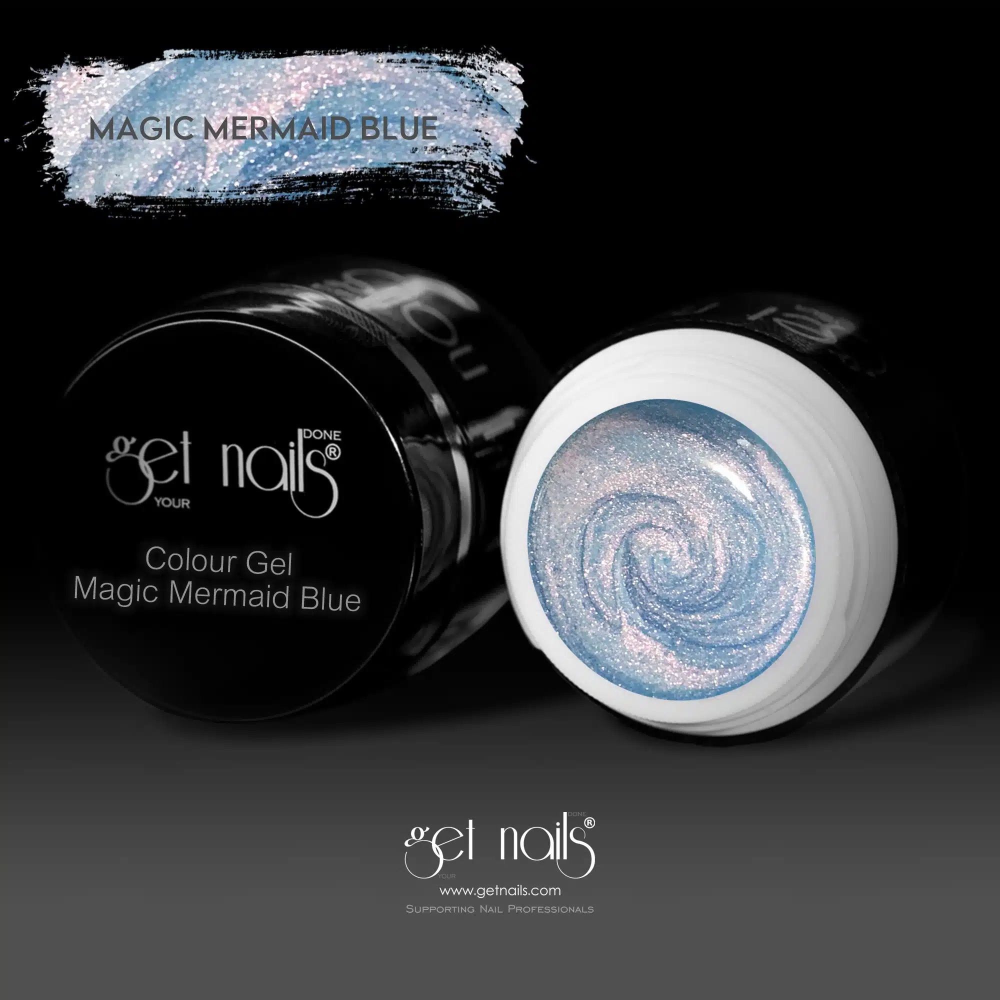 Get Nails Austria - Цветной гель Magic Mermaid Blue 5g